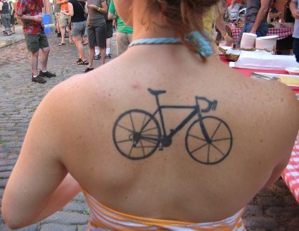 Cycle Tattoo On Back